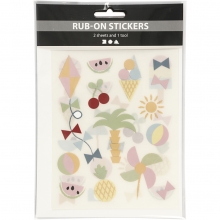 Rub-on stickers Semester 12,2x15,3 Klistermärken