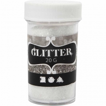 Glitterpulver Vit 20 gram till scrapbooking, pyssel och hobby
