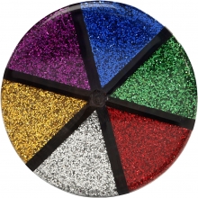 Glitter Mixade färger 6 st x 13 g till scrapbooking, pyssel och hobby