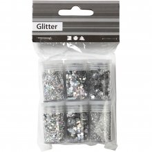 Glitter - Silver - 6 x 5 g