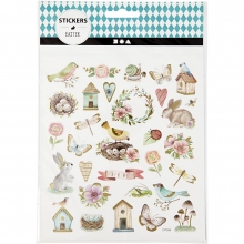 Stickers - Vintage Påsk - 15x16,5 cm