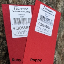 Cardstock Florence 20-pack - Canvas - Poppy Vallmoröd