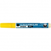 Porslin - Glaspenna - Täckande Gul 2-4 mm