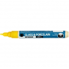 Porslin Glaspenna Täckande Gul 2-4 mm Porslinspenna