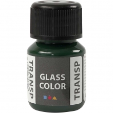 Glasfärg transparent Briljantgrön 35 ml till scrapbooking, pyssel och hobby