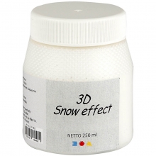 Effekt snö 3D Vit 250 ml Dekorationssnö till scrapbooking, pyssel och hobby