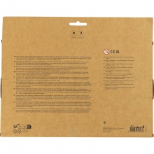 Set med 20 textiltuschpennor i standardfärger, packshot.