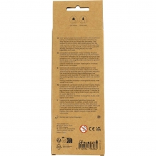 Förpackning med 6 textiltuschpennor i standardfärger.