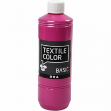 Textil Färg - Rosa - 500 ml