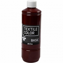 Textil Färg Brun 500 ml Textilfärg Basic