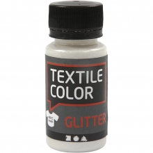 Textil Färg Glitter Transparent 50 ml Textilfärg