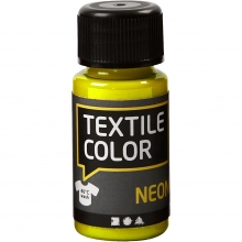 Textil Färg Neon Gul - 50 ml