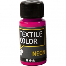 Textil Färg Neon Rosa 50 ml Textilfärg till scrapbooking, pyssel och hobby