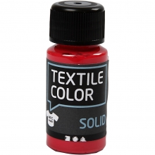 Textil Färg Solid Röd 50 ml Textilfärg till scrapbooking, pyssel och hobby