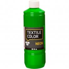 Textil Färg Neon Grön 500 ml Textilfärg till scrapbooking, pyssel och hobby