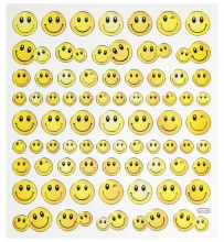 smiley sticker klistermärke