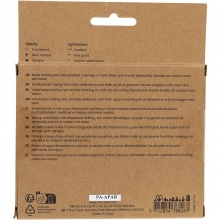Gouachefärg set 6×20 ml, standardfärger, tuber och förpackning.