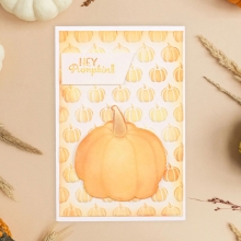 Schablon 15x15 cm - Pumpkins - Vaessen