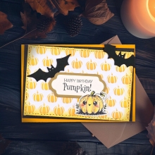 Schablon 15x15 cm - Pumpkins - Vaessen