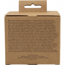 Silikonform Fasetterat Hjärta - 2 st - 6 cm