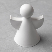 Silikonform ängel, matt transparent, 1 st, packshot.