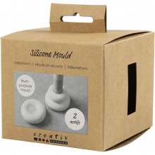 Silikonform donutformad ljushållare, 1 st, matt transparent, packshot.