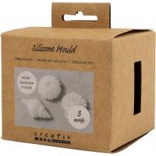 Silikonform Havsmotiv Snäckor - 3 st - 35-60 mm