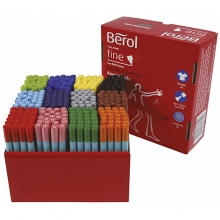 Berol Colourfine Mixade Färger Spets: 0,6 mm 288 st Tuschpenna