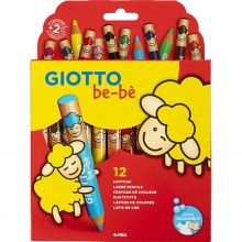 Giotto be-bè färgpennor Mixade Färger 12 st Be