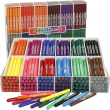 Colortime tuschpennor 576 st 5 mm Mixade Färger Tuschpenna