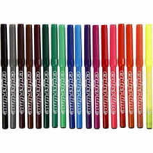 Colortime tuschpennor 18 st Färger 2 mm till scrapbooking, pyssel och hobby