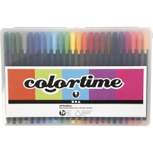 Colortime Fineliner Tusch 24 st färger 0,7 mm