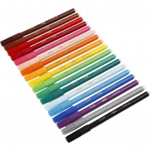 Bic Visa Fin tusch Mixade Färger 1,6 mm 18 st Kids Tuschpennor Barn