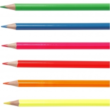 Colortime färgblyerts Kärna 3 mm Neon 6 st Färgpennor