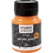 Creall Studio Akrylfärg - Semi Opaque - Orange (09) - 500 ml