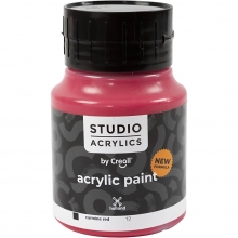 Creall Studio Akrylfärg - Täckande - Carmine Red (12) - 500 ml