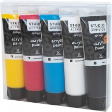 Creall Studio Akrylfärg - Mixade Färger - 5x120 ml