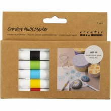 Tuschpennor - Kreativ Multi Marker - 6 st