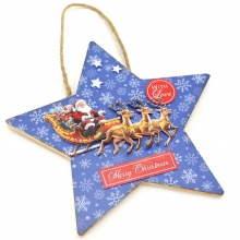 3D Motiv Julkort - 3 ark - Santa in the Sky by Katy Sue Designs