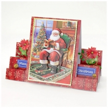 3D Motiv Julkort - 3 ark - Santas Story by Katy Sue Designs