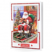 3D Motiv Julkort - 3 ark - Santas Story by Katy Sue Designs