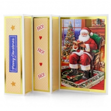 3D Motiv Julkort - 3 ark - Santas Story by Katy Sue Designs