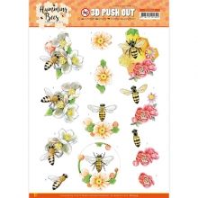 3D Motiv Jeanine's Art A4 - Humming Bees - Bee Queen