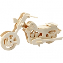 3D Pussel - 19x9x9 cm - Plywood - Motorcykel