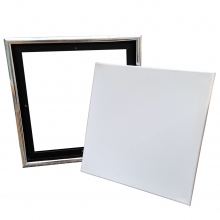ArtistLine Canvas med Ram Antiksilver 20x20 cm Svävarramar Målarduk
