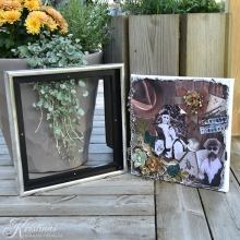 ArtistLine Canvas med Ram Antiksilver 20x20 cm Svävarramar Målarduk