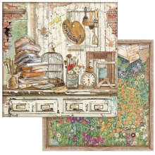 Paper Pad Stamperia Atelier des Arts 8x8 Tum Pappersblock 4 8