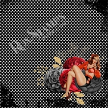 Paper Pack Rox Stamps Pin Up Girls 14x14 cm Scrapbooking Papper