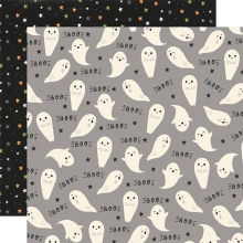 Paper Pack Simple Stories Spooky Nights 12x12 Tum Halloweenpyssel Höstpyssel