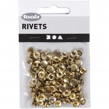 Nitar med under- och överdel dia. 7 mm Mässing 50 st Öljetter Håltång Öljettverktyg